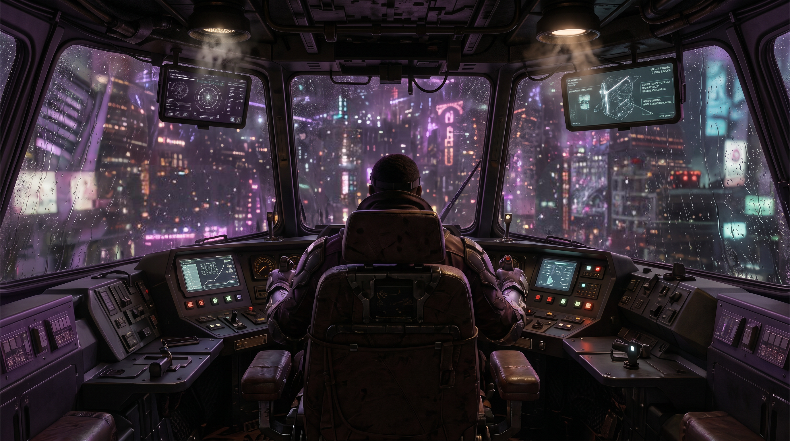 The Hunted Bounty Hunter cockpit artwork